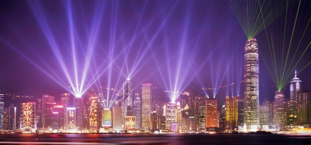 Light Show in Hong Kong